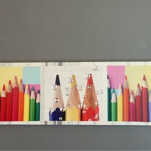 Pencil wall art.